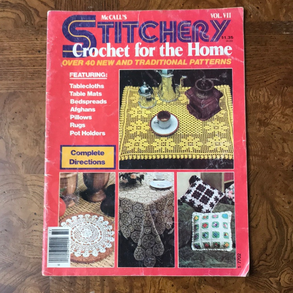 Vintage McCall's Stitchery Crochet For The Home Vol. VII  Over 40  Projects